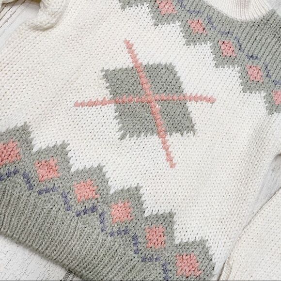 Vintage Hand Loomed Currants Cottagecore Sweater - Picture 3 of 6